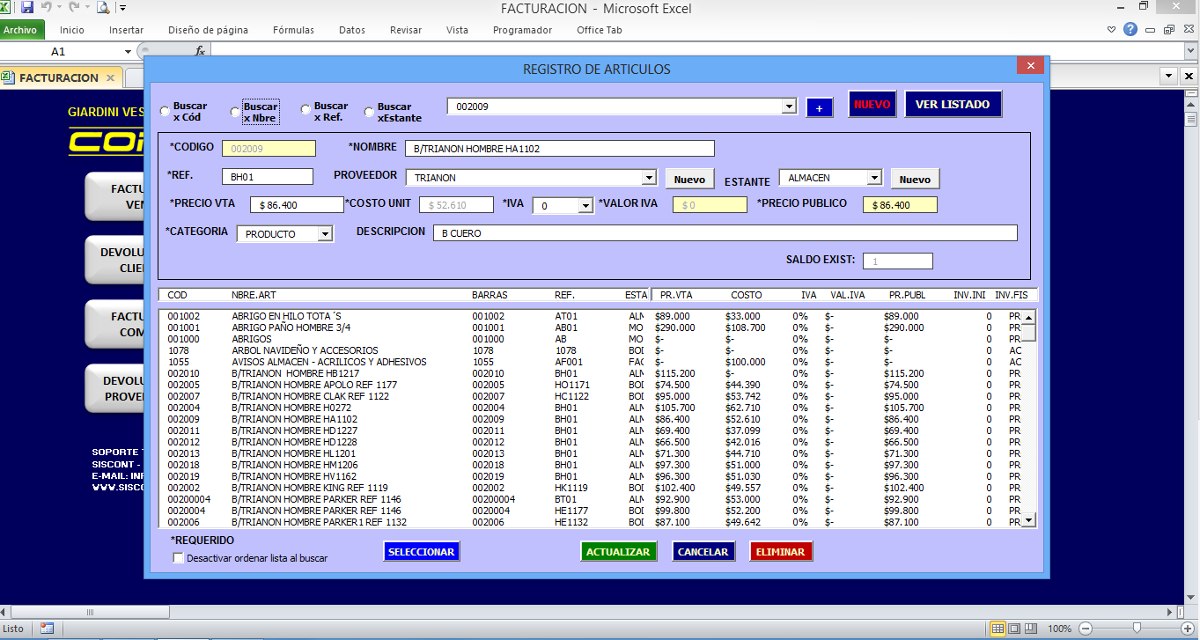 control factura sistema de facturación pos 288 000 en mercado