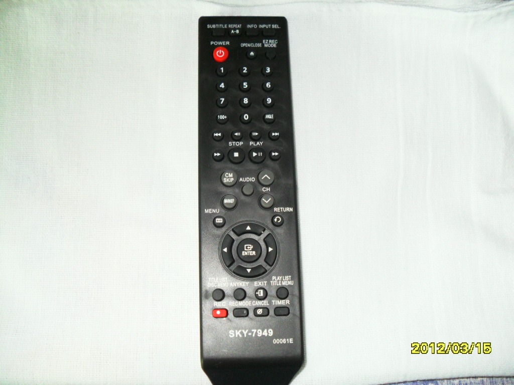 Controle Gravador Mesa Samsung Dvd R 130 150 170 - R$ 24 