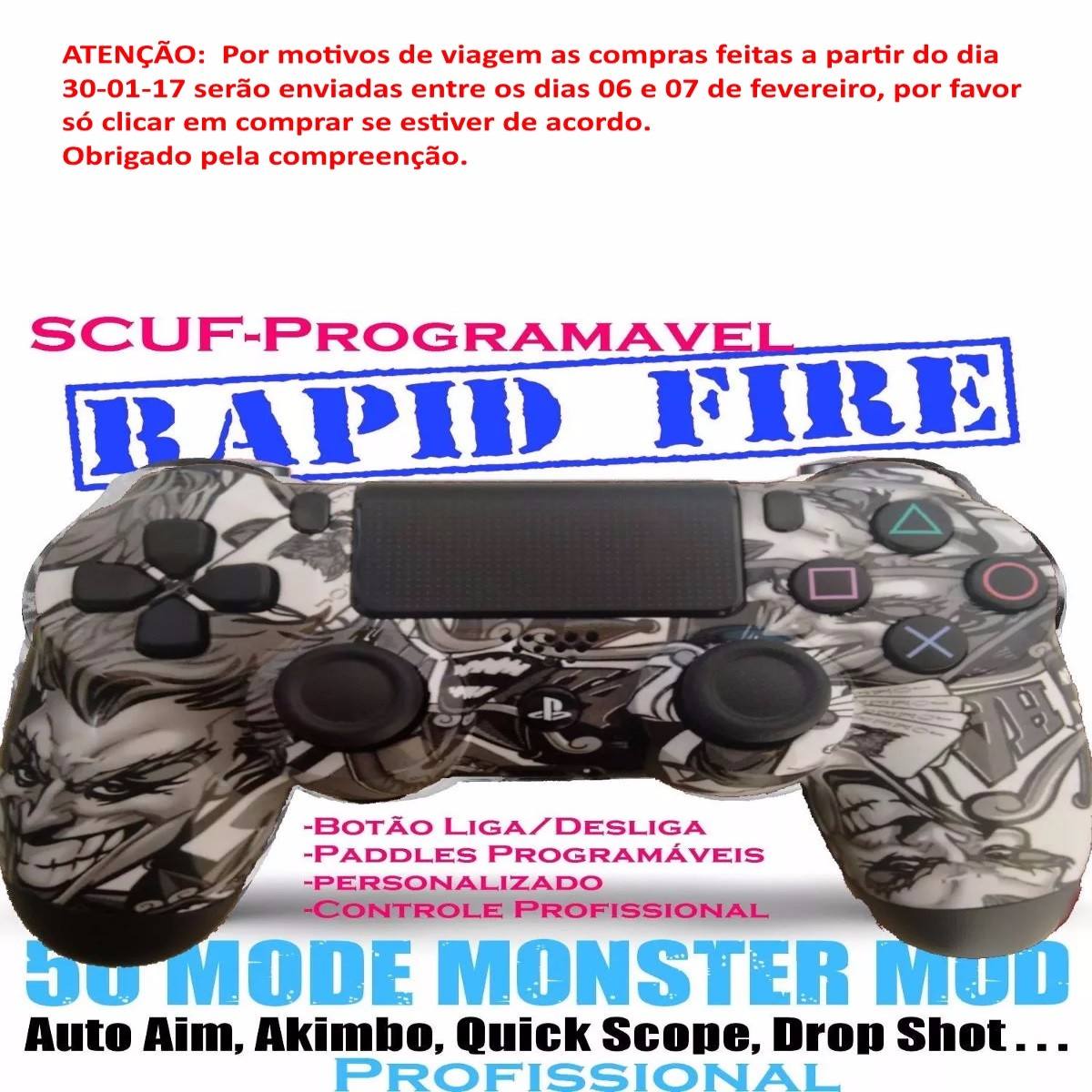 Controle Ps4 Estilo Scuf Com Mod Rapid Fire - R$ 599,99 em ... - 1200 x 1200 jpeg 179kB