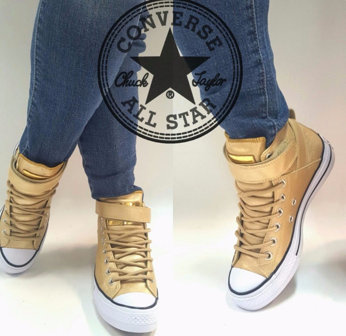 converse en bota cuero