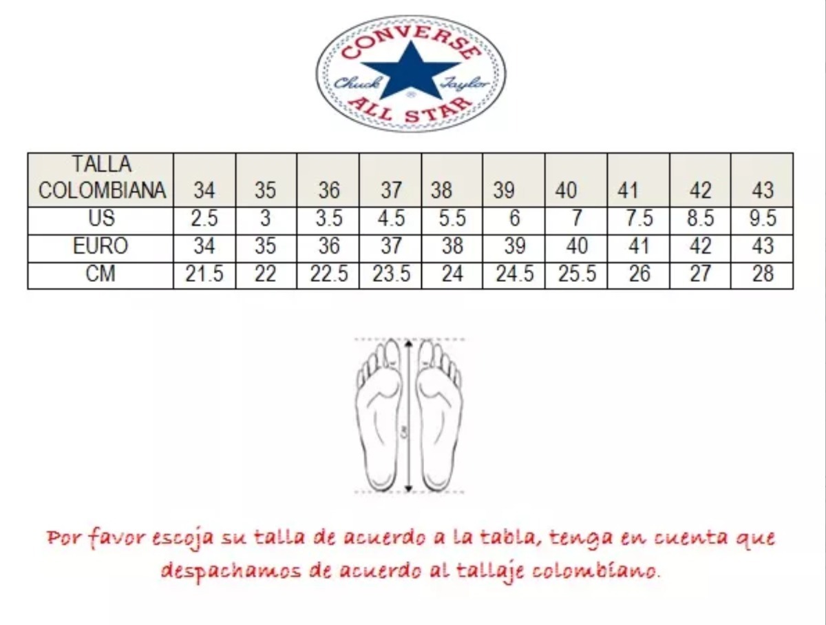 Venta Guia Tallas Converse En Stock venta-guia-tallas-converse-en-stock