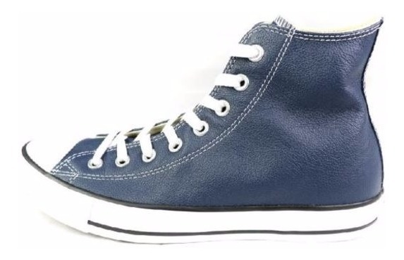 converse piel azul