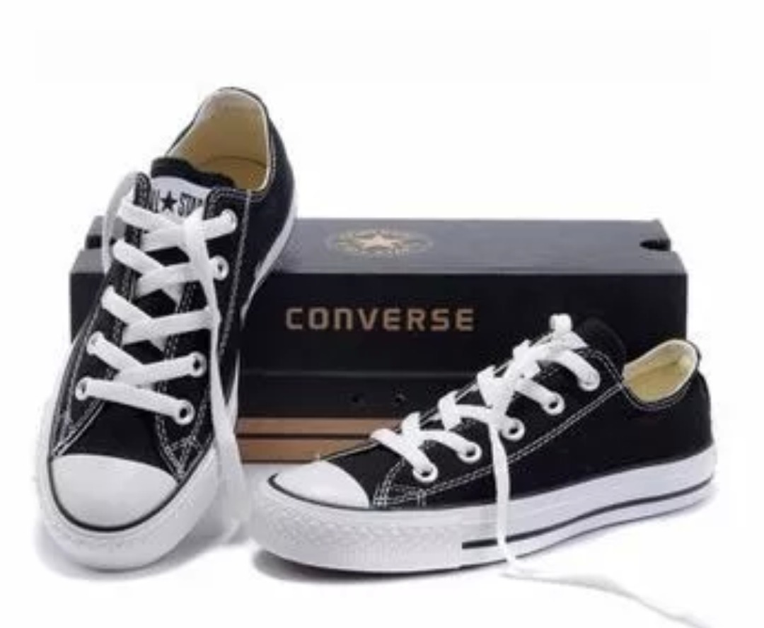 converse negras chica