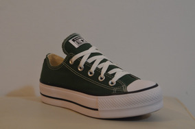 converse verdes plataforma