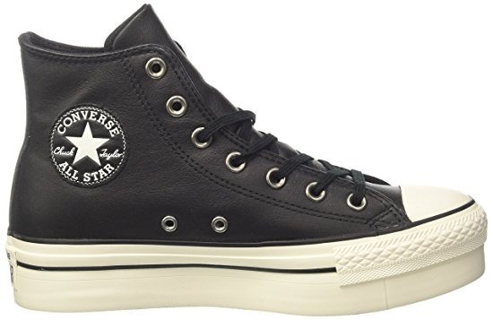 converse plataforma cuero negras converse plataforma cuero negras