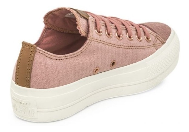 converse all star platform rosa