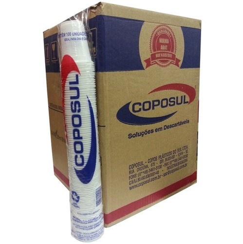 Copo Descartável Coposul 200ml, 50ml - R$ 55,00 em Mercado 