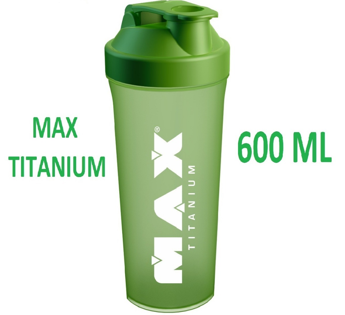 Coqueteleira Max Titanium 600ml Verde + Dosador - R$ 53,49 em Mercado Livre