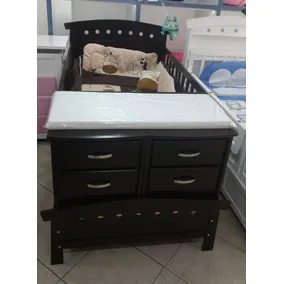 Cama Cuna Corral Nueva Color Chocolate