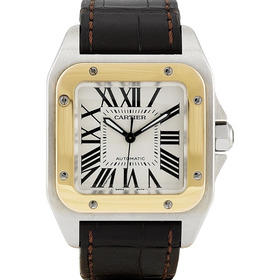 Correas De Reloj Cartier Santos 100 De Cuero Original 