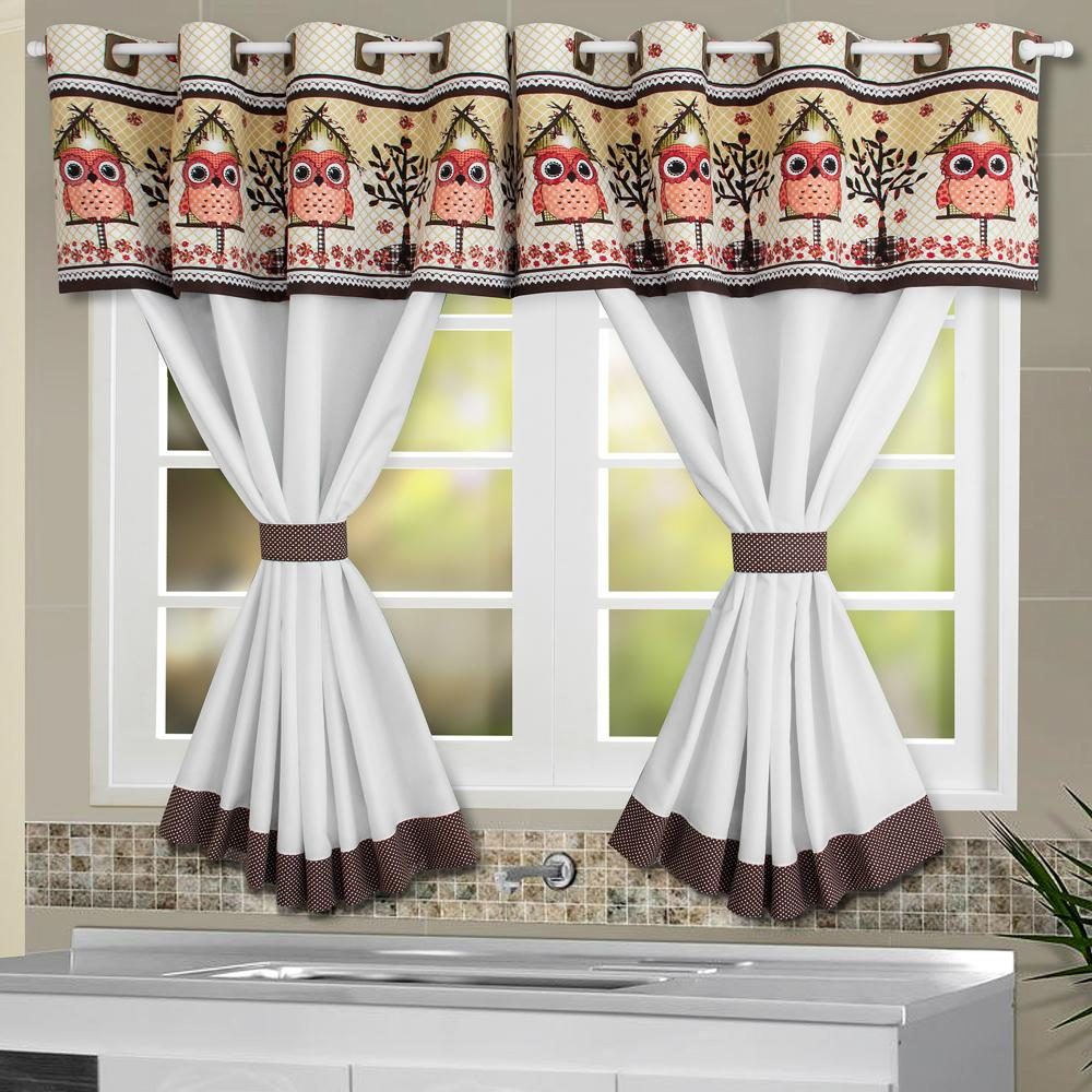 Cortina Cozinha 2 60×1 20 Toalha P Mesa 6 Lugares Coruja R 71 Cortina Cozinha 2 60×1 20 Toalha P Mesa 6 Lugares Coruja R 71