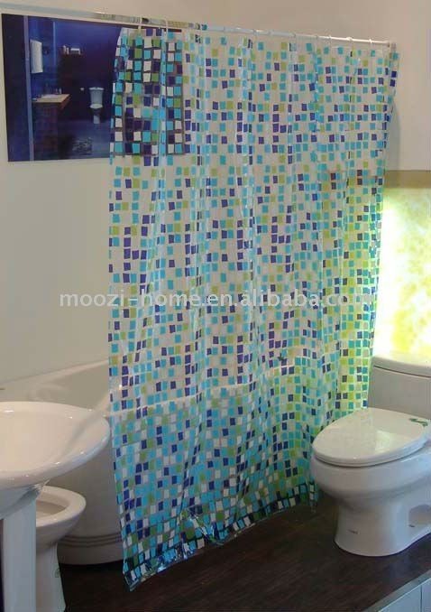 Cortina de baño de pvc de diseño muy gruesas varios colores ...