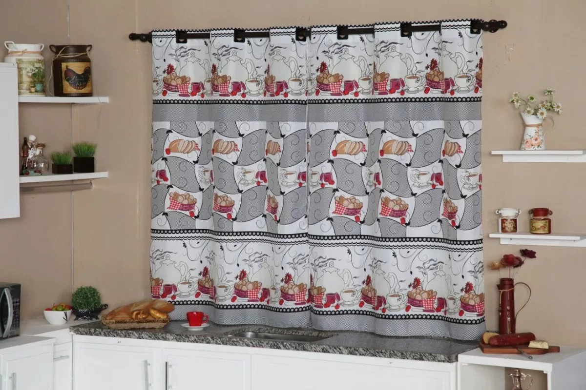 Cortina Decorativa Para Cozinha Com Ilhos I S Promo O R 18 00 Cortina Decorativa Para Cozinha Com Ilhos I S Promo O R 18 00