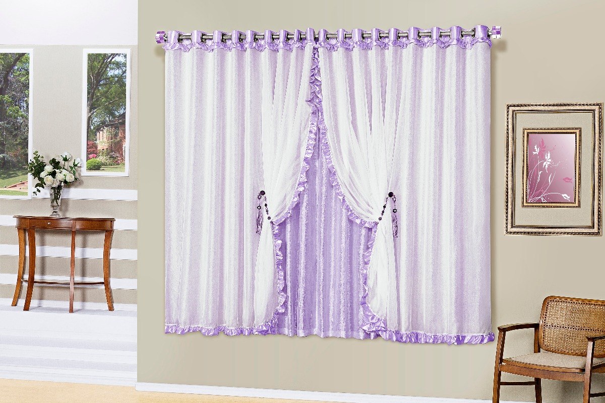 Cortina Rom Ntica 3 00m X 2 50m Var O Simples Com Babado R 338 00 Cortina Rom Ntica 3 00m X 2 50m Var O Simples Com Babado R 338 00