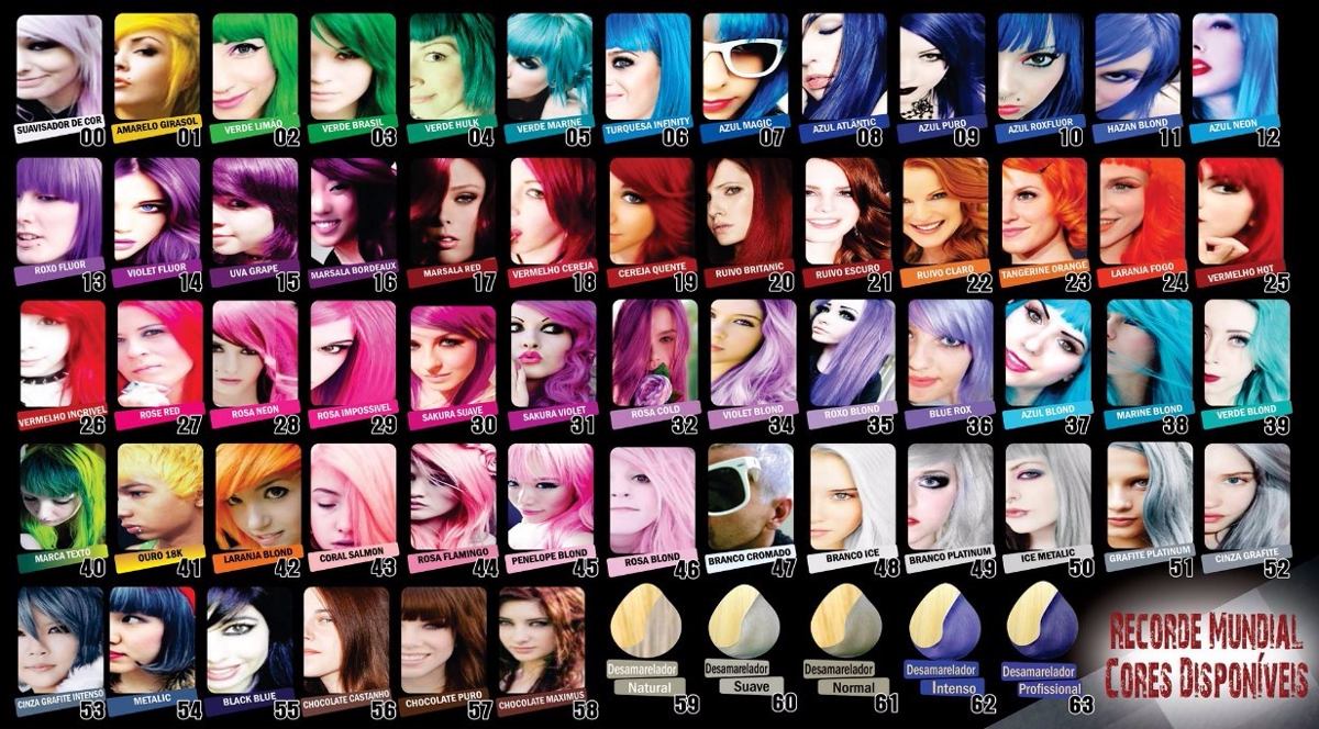 cosplay tintas exotic colors criativ para cabelos - r$ 22,80 em cosplay tintas exotic colors criativ para cabelos - r$ 22,80 em