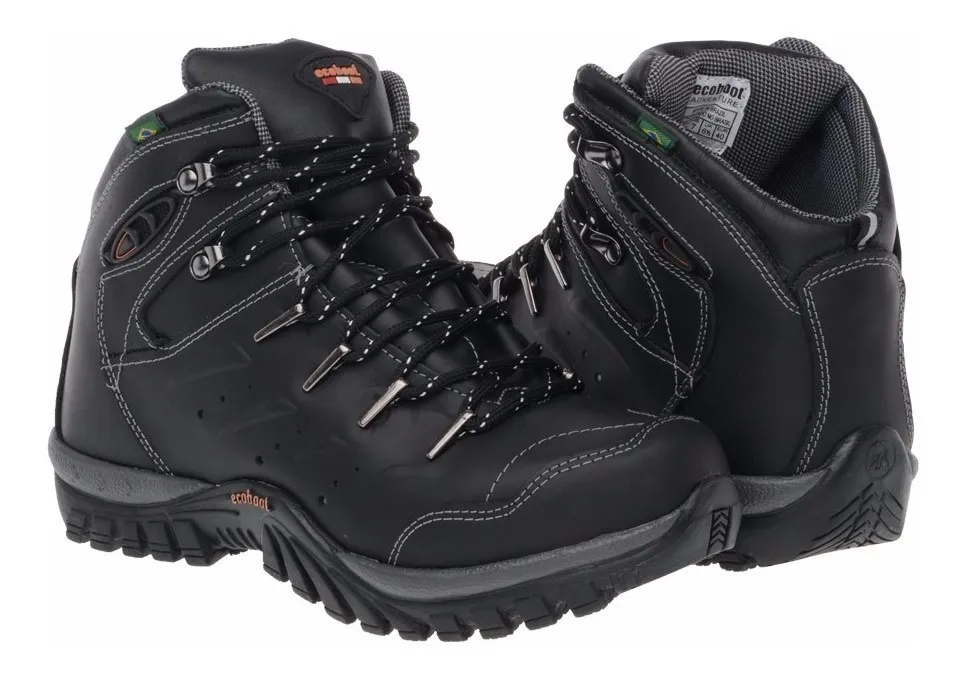 SAPATOFRANCA | Coturno Bota Adventure Em Couro Hidrofugado Ecoboot - R$ 318,00