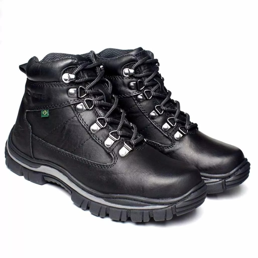 Coturno Bota Masculina Azimute Brasil Em Couro 900 - R$ 184,90 em Mercado Livre