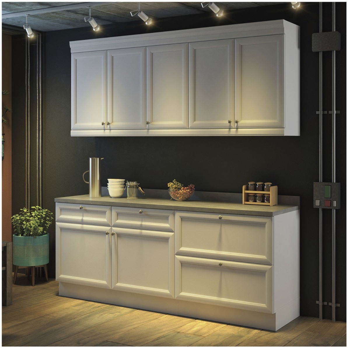 Cozinha Americana Compacta Com Balc O E Tampo 4 Egwt R 2 015 90 Cozinha Americana Compacta Com Balc O E Tampo 4 Egwt R 2 015 90