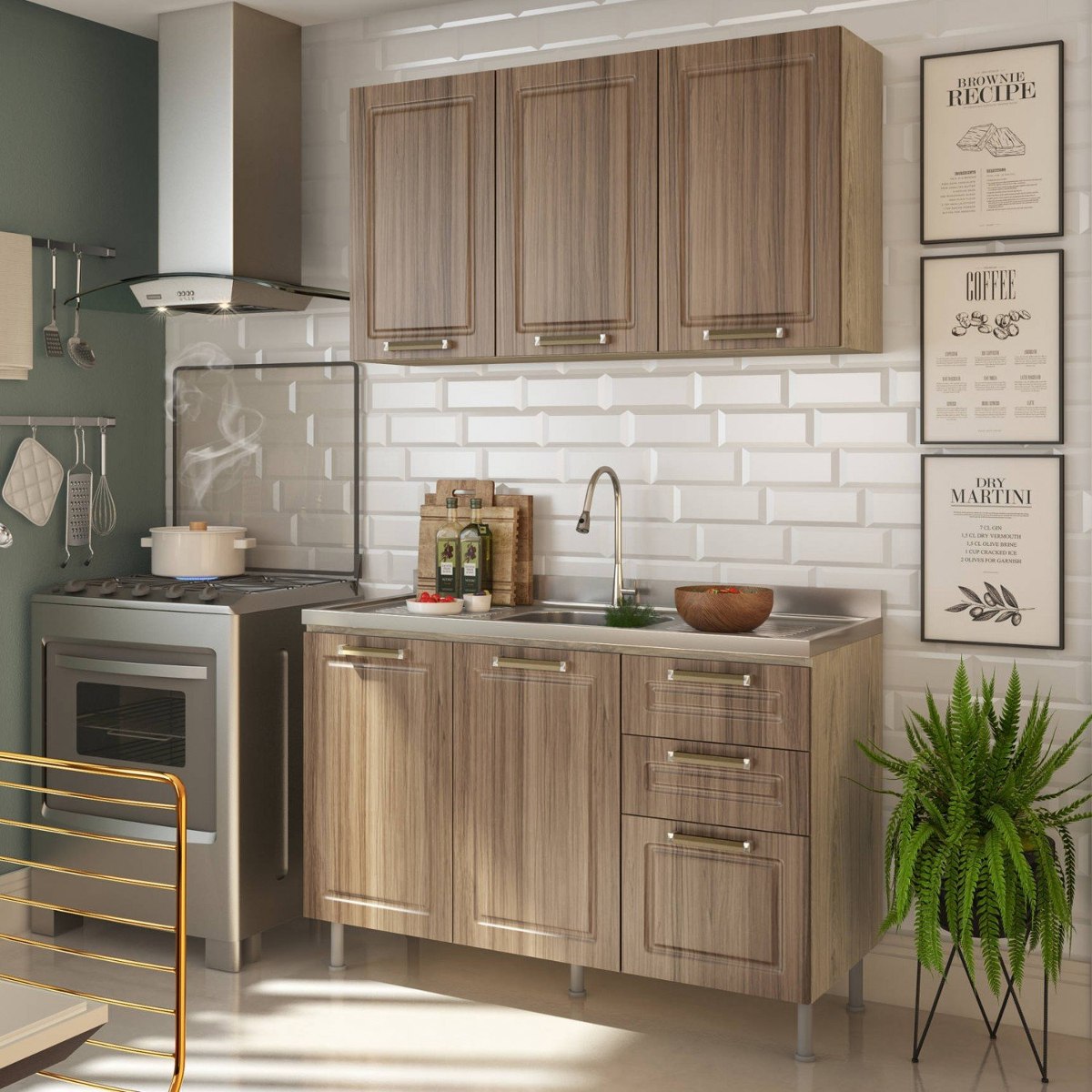 Cozinha Compacta 2 M Dulos Proven Al Cook Completa Gh R 799 90 Em Cozinha Compacta 2 M Dulos Proven Al Cook Completa Gh R 799 90 Em