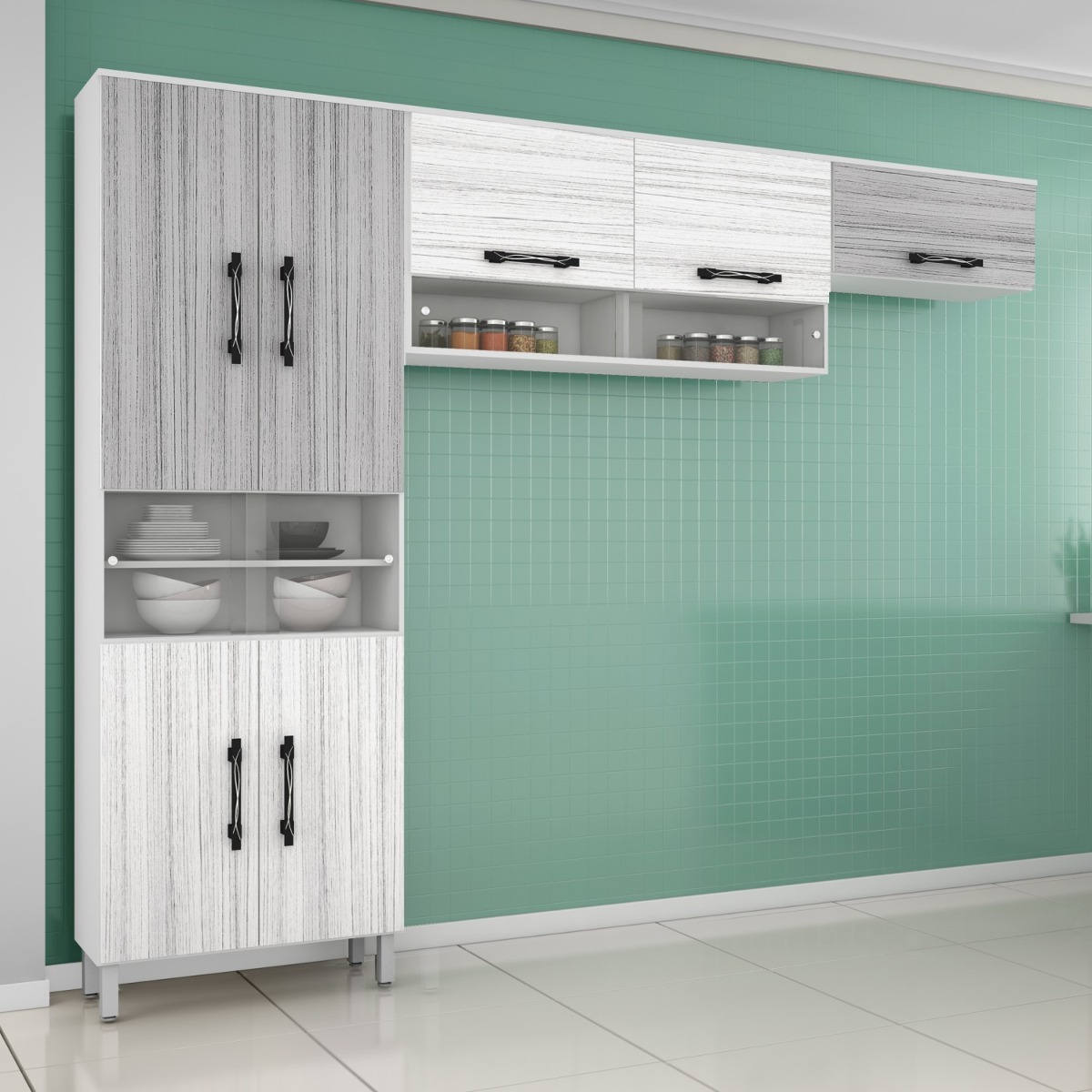 Cozinha Compacta 3 Pe As 11 Portas Em Mdf Vidro Gjwt R 355 10 Em Cozinha Compacta 3 Pe As 11 Portas Em Mdf Vidro Gjwt R 355 10 Em