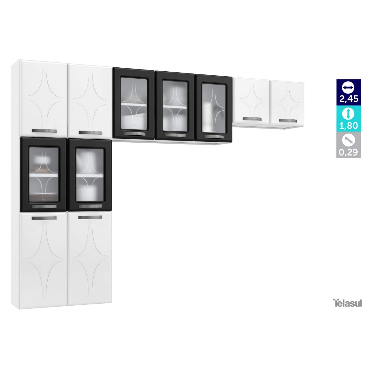 Cozinha Compacta 3 Pe As 5 Portas De Vidro Sem Hi R 629 90 Em Cozinha Compacta 3 Pe As 5 Portas De Vidro Sem Hi R 629 90 Em
