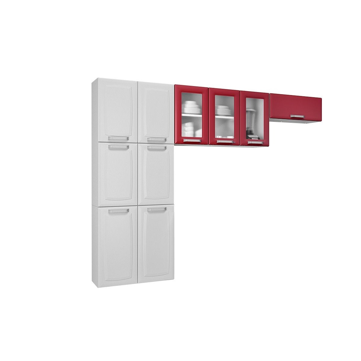 Cozinha Compacta 3 Pe As Com Vidro Itatiaia Luce Branco Verm R Cozinha Compacta 3 Pe As Com Vidro Itatiaia Luce Branco Verm R