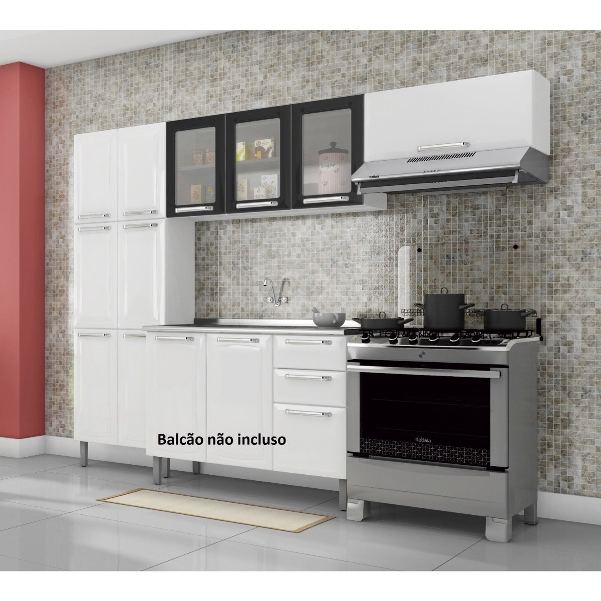 Cozinha Compacta 3 Pe As Sem Balc O 3 Portas Em Ff R 959 90 Em Cozinha Compacta 3 Pe As Sem Balc O 3 Portas Em Ff R 959 90 Em