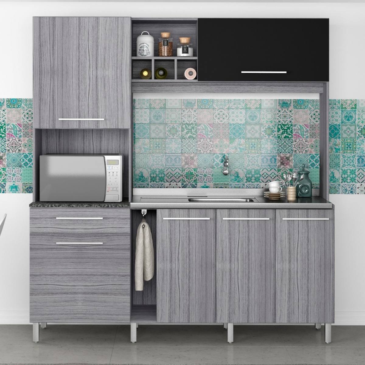Cozinha Compacta 6 Portas 1 Gaveta P Rola Poliman E R 549 90 Em Cozinha Compacta 6 Portas 1 Gaveta P Rola Poliman E R 549 90 Em