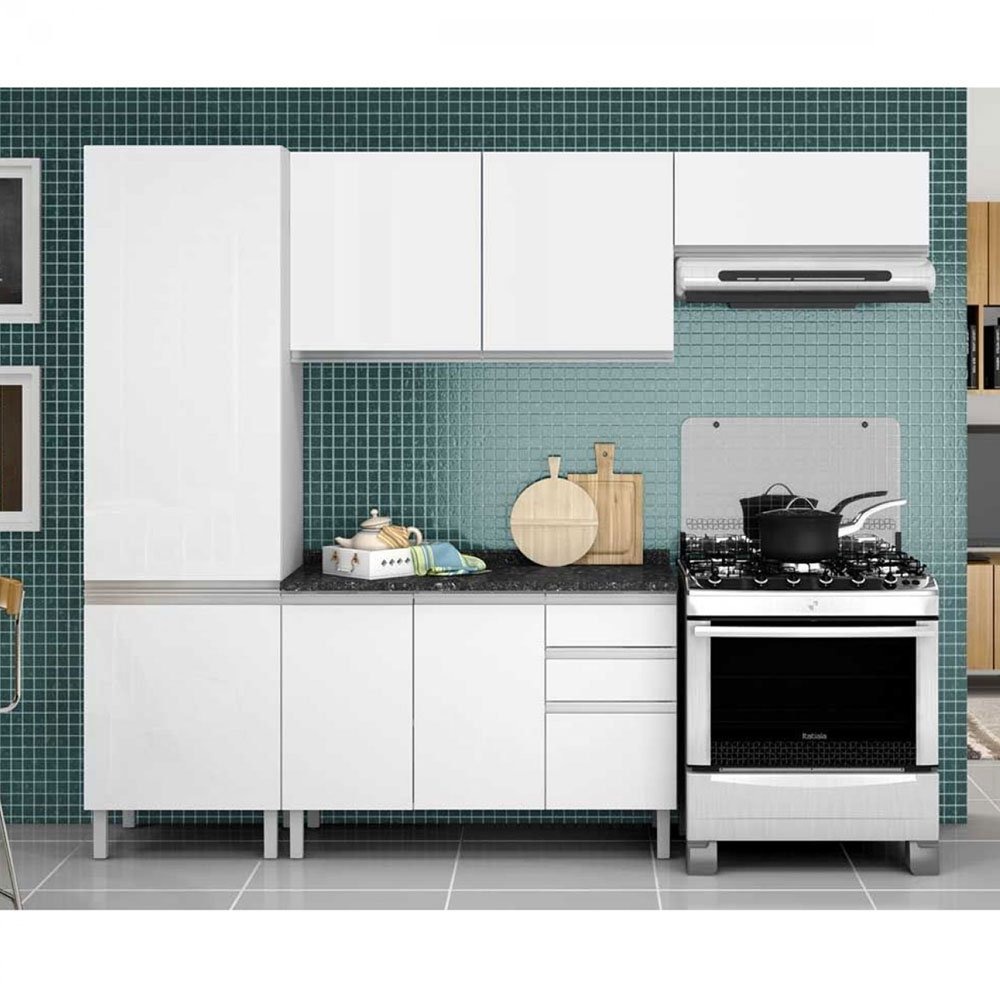 Cozinha Compacta Clarice 7 Portas 3 Gavetas De A O Itatiaia R Cozinha Compacta Clarice 7 Portas 3 Gavetas De A O Itatiaia R
