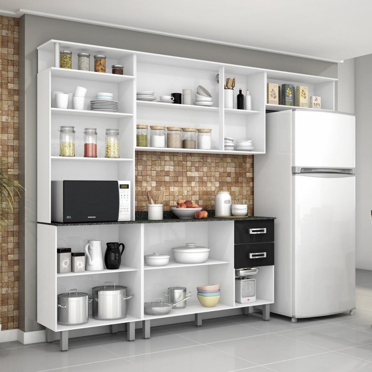 Cozinha Compacta Com Balc O E Tampo 4 Pe As Su A Fcwt R 575 90 Cozinha Compacta Com Balc O E Tampo 4 Pe As Su A Fcwt R 575 90