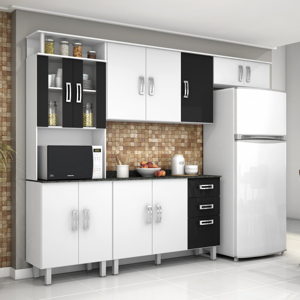 Cozinha Compacta Com Balc O E Tampo 4 Pe As Su A Fcwt R 575 90 Cozinha Compacta Com Balc O E Tampo 4 Pe As Su A Fcwt R 575 90