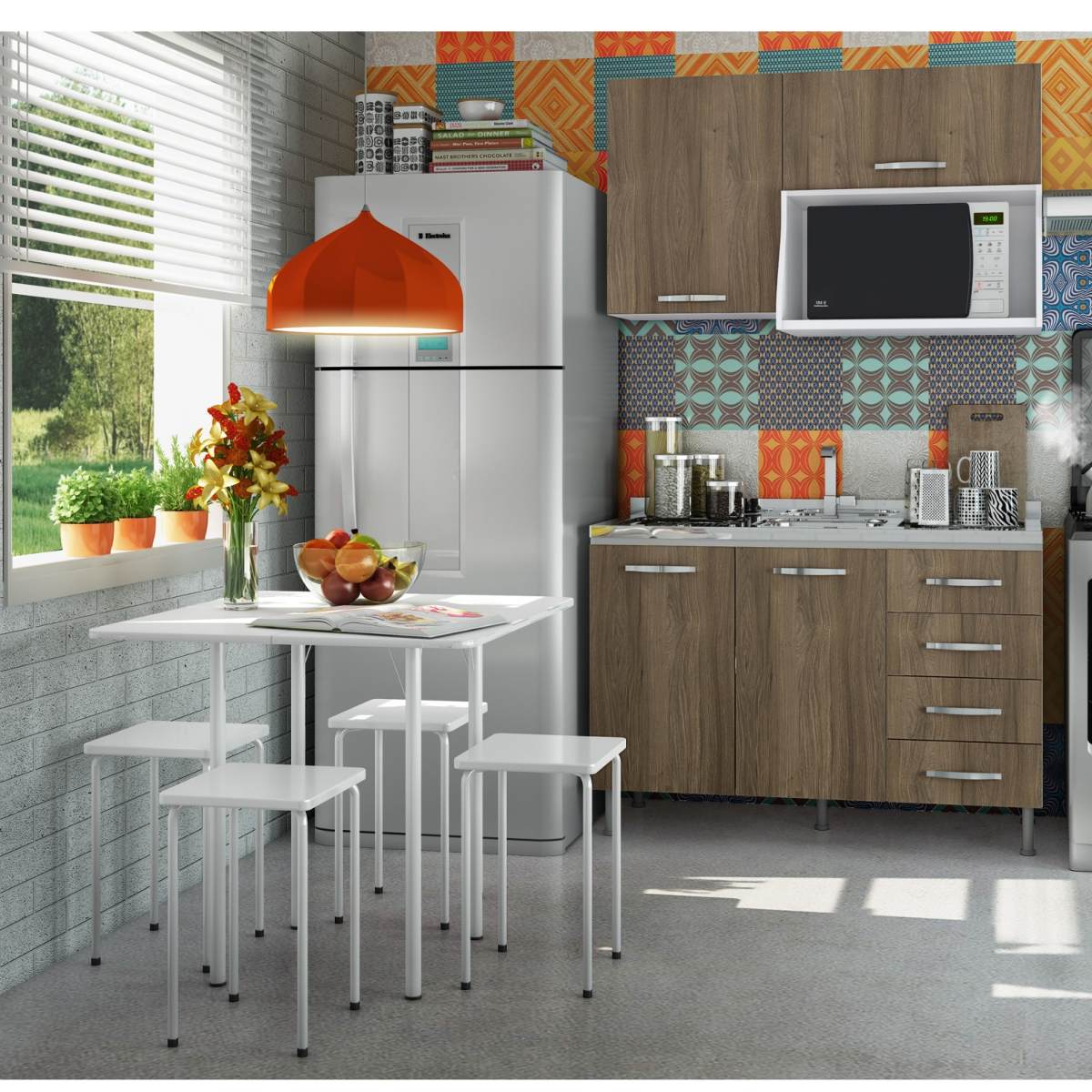 Cozinha Compacta Com Balc O Sem Tampo Mesa E 4 Ibwt R 691 10 Em Cozinha Compacta Com Balc O Sem Tampo Mesa E 4 Ibwt R 691 10 Em