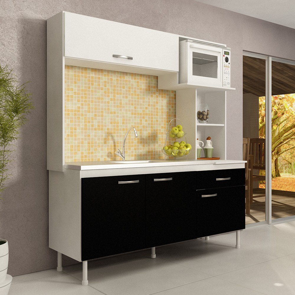 Cozinha Compacta Decibal Lisboa 4 Portas 1 Gaveta Branco Pre R Cozinha Compacta Decibal Lisboa 4 Portas 1 Gaveta Branco Pre R