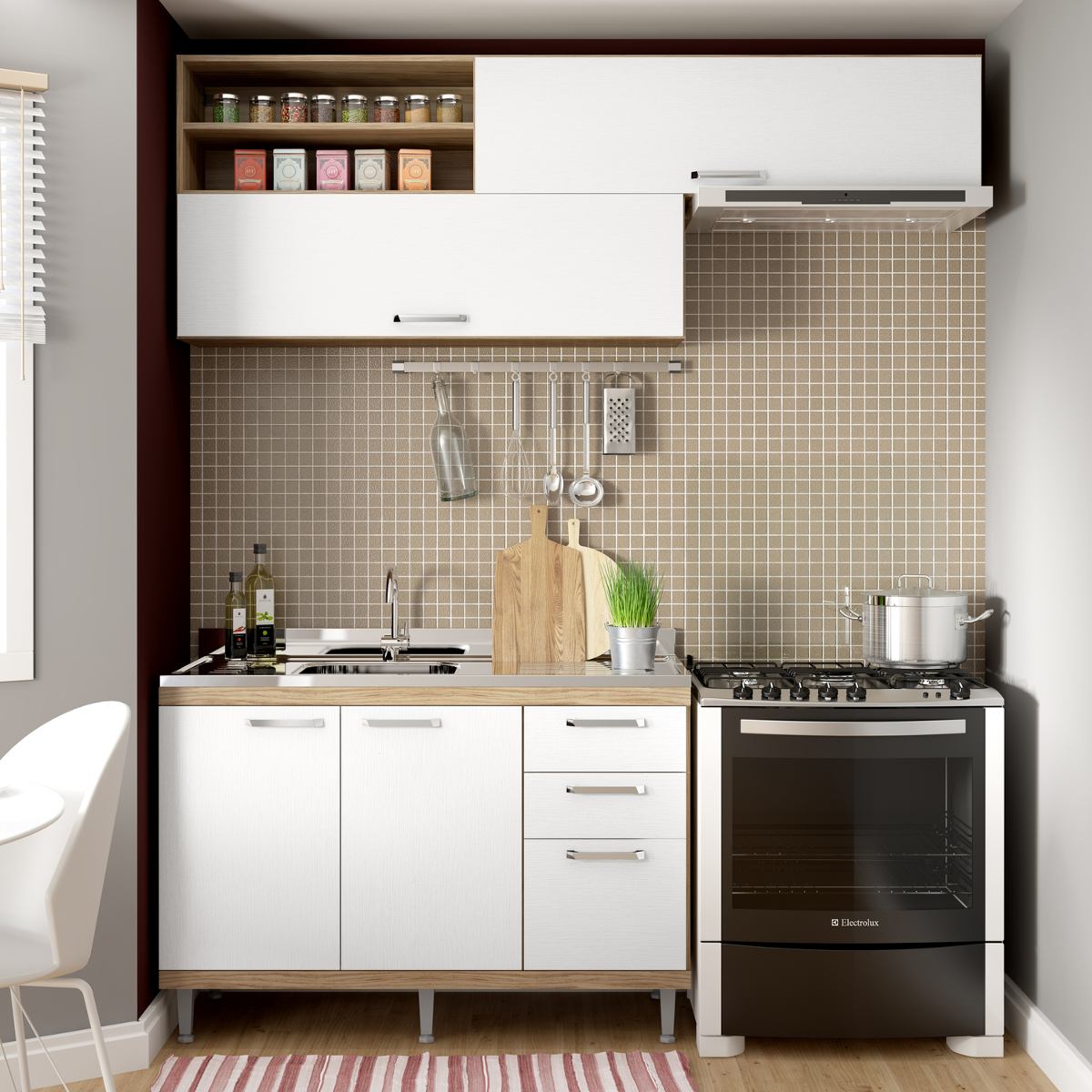 Cozinha Compacta Isis Siena M Veis Argila Branco Ba R 557 90 Em Cozinha Compacta Isis Siena M Veis Argila Branco Ba R 557 90 Em