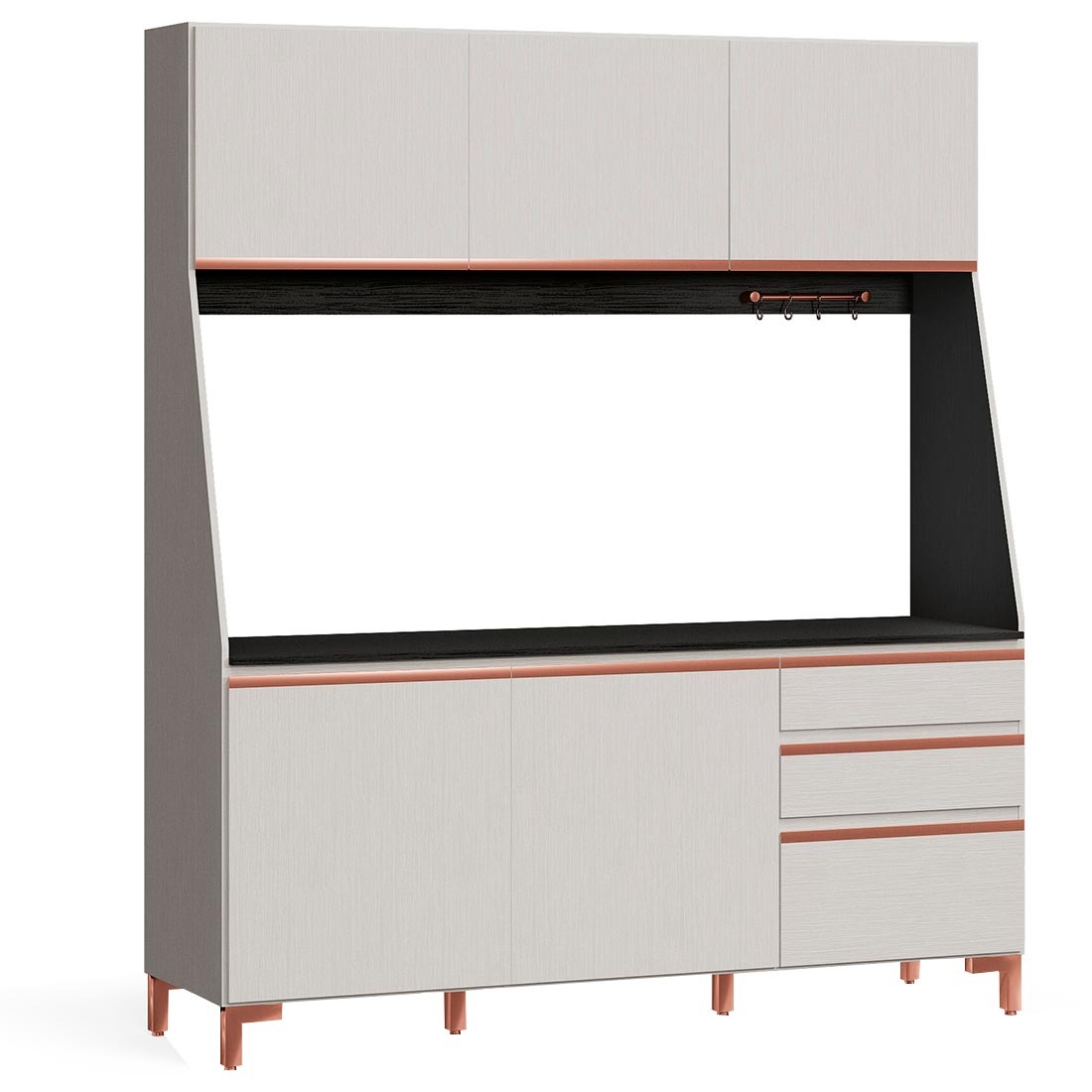 Cozinha Compacta Kappesberg F740 Branco E Preto R 802 90 Em Cozinha Compacta Kappesberg F740 Branco E Preto R 802 90 Em
