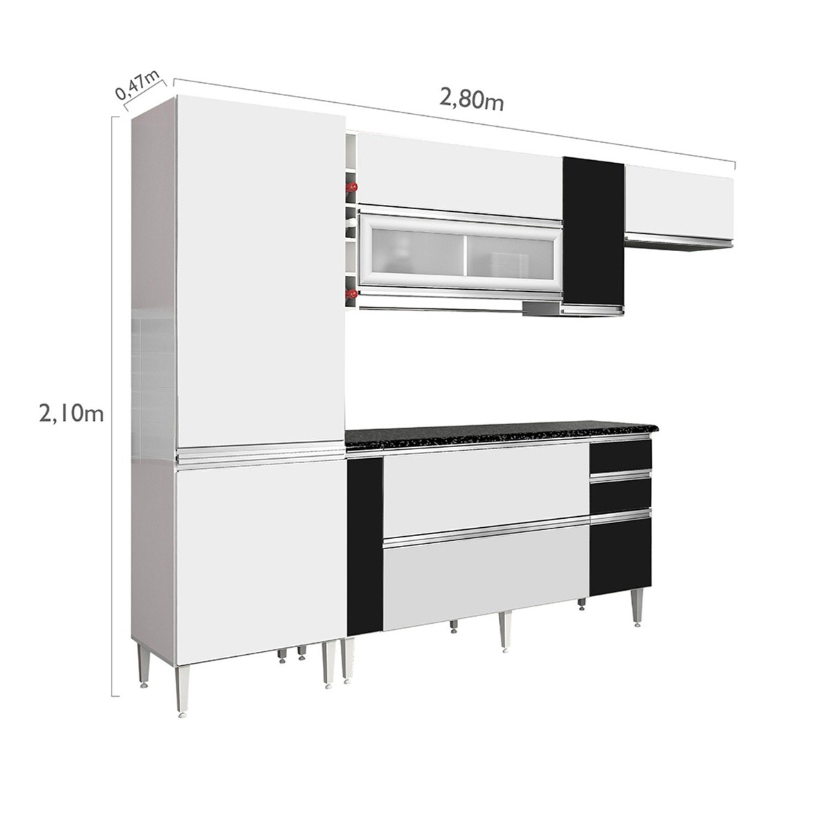 Cozinha Completa 4 Pe As Bano Chf Branco Preto Cfwt R 1 199 90 Cozinha Completa 4 Pe As Bano Chf Branco Preto Cfwt R 1 199 90