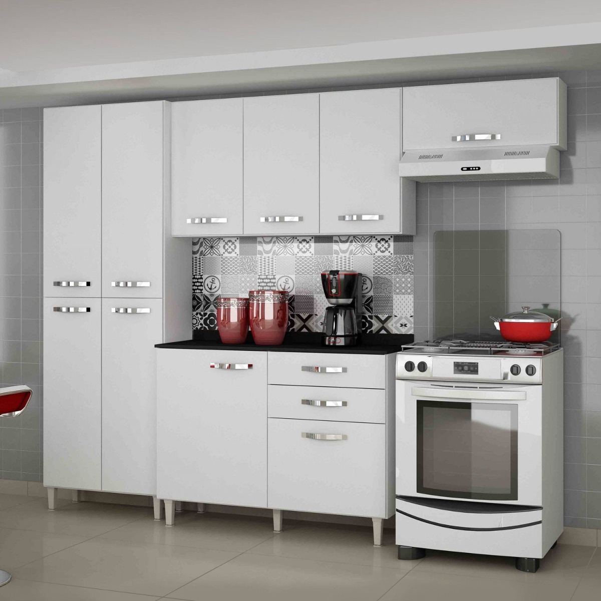 Cozinha Completa Balc O Com Tampo 4 Pe As Azal Ia He R 849 90 Em Cozinha Completa Balc O Com Tampo 4 Pe As Azal Ia He R 849 90 Em