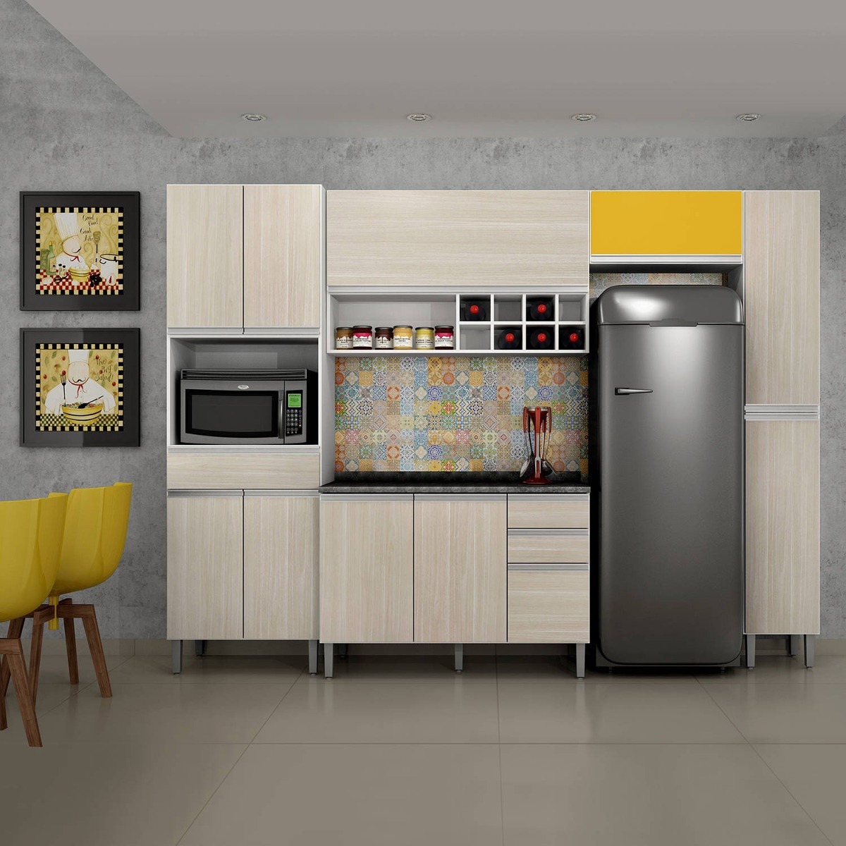 Cozinha Completa Balc O Com Tampo 5 Pe As Carrara I He R 1 349 90 Cozinha Completa Balc O Com Tampo 5 Pe As Carrara I He R 1 349 90