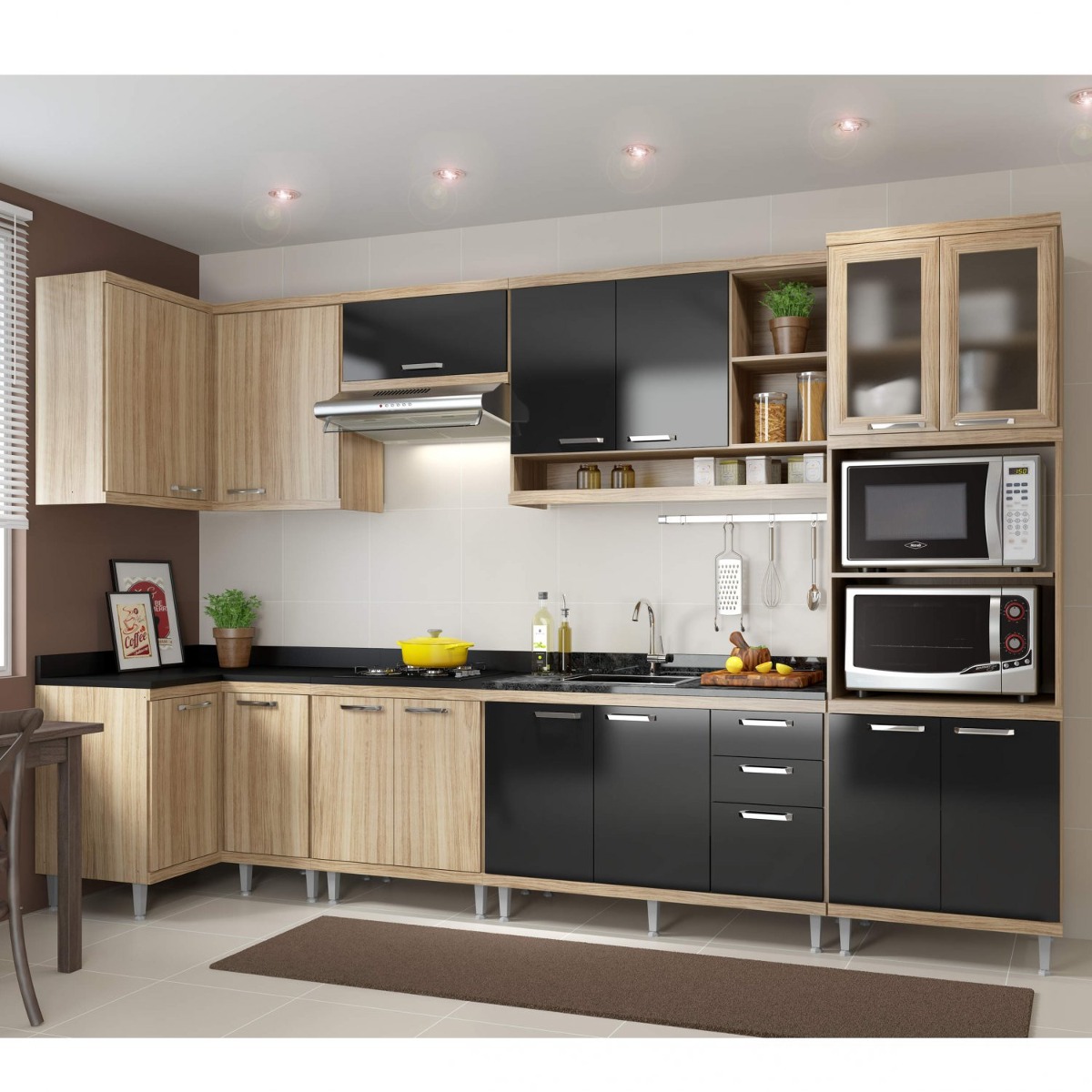 Cozinha Completa Canto Com Balc O Sem Tampo 7 Pe As F R 2 699 90 Cozinha Completa Canto Com Balc O Sem Tampo 7 Pe As F R 2 699 90