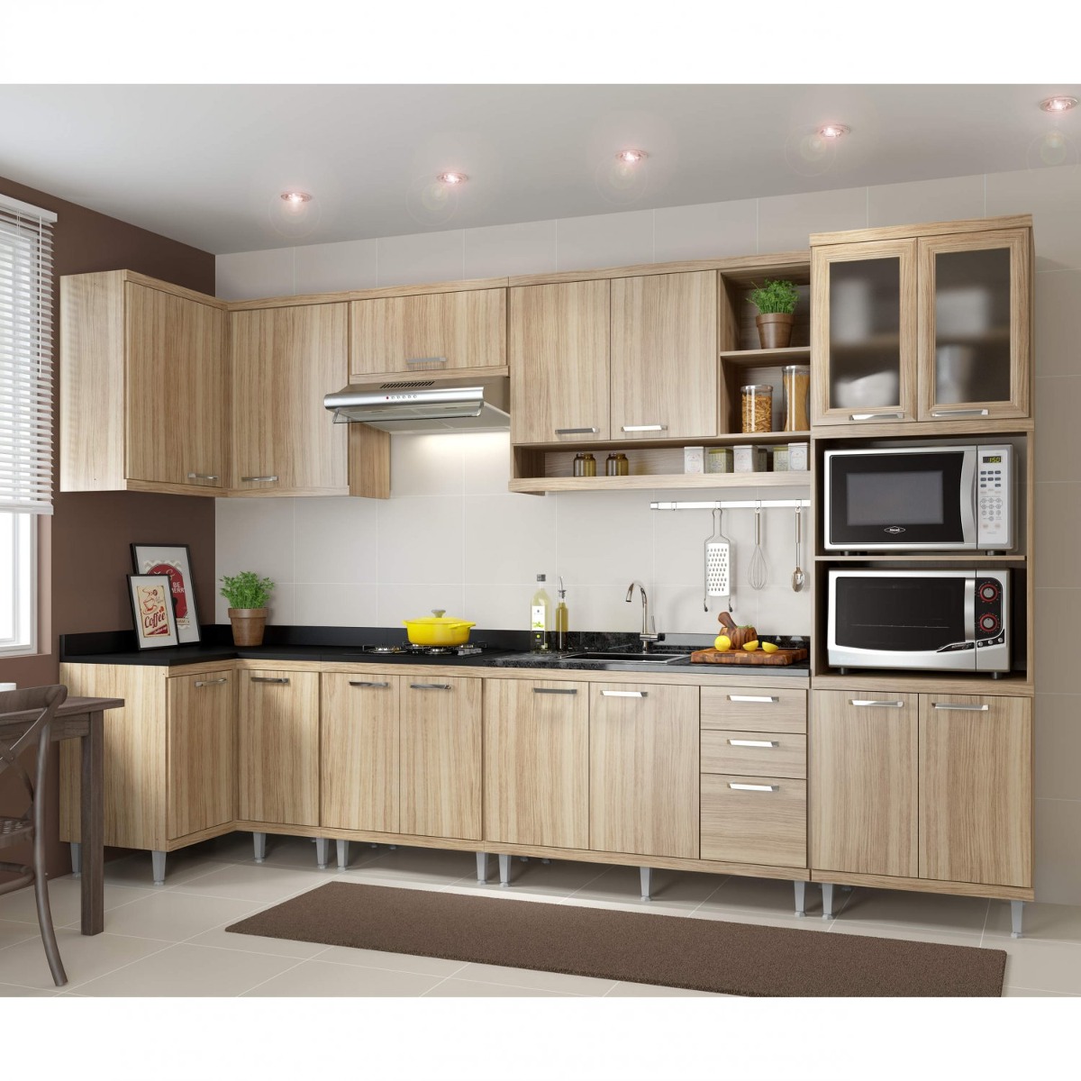 Cozinha Completa Canto Com Balc O Sem Tampo 7 Pe As H R 2 699 90 Cozinha Completa Canto Com Balc O Sem Tampo 7 Pe As H R 2 699 90