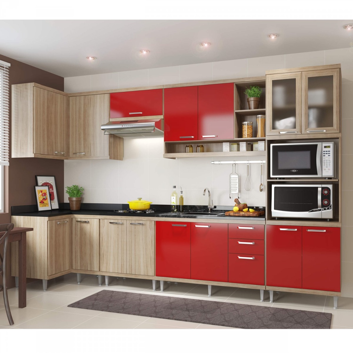 Cozinha Completa Canto Com Balc O Sem Tampo 7 Pe As I R 2 699 90 Cozinha Completa Canto Com Balc O Sem Tampo 7 Pe As I R 2 699 90