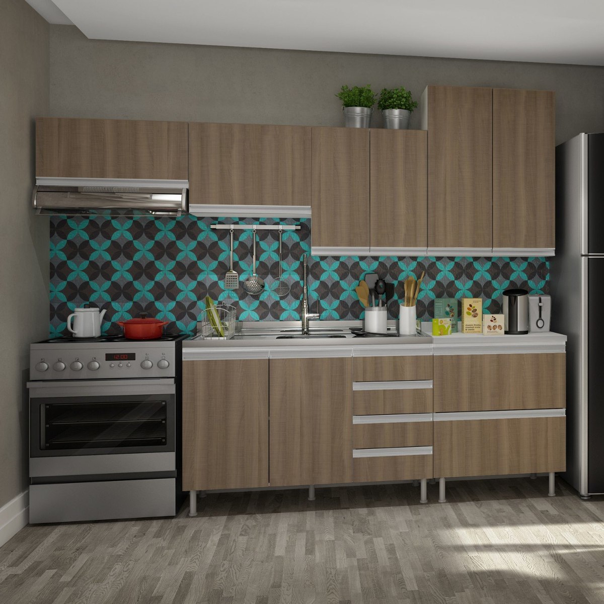 Cozinha Completa Com Balc O E Tampo 6 Pe As Modena Ia R 1 499 90 Cozinha Completa Com Balc O E Tampo 6 Pe As Modena Ia R 1 499 90