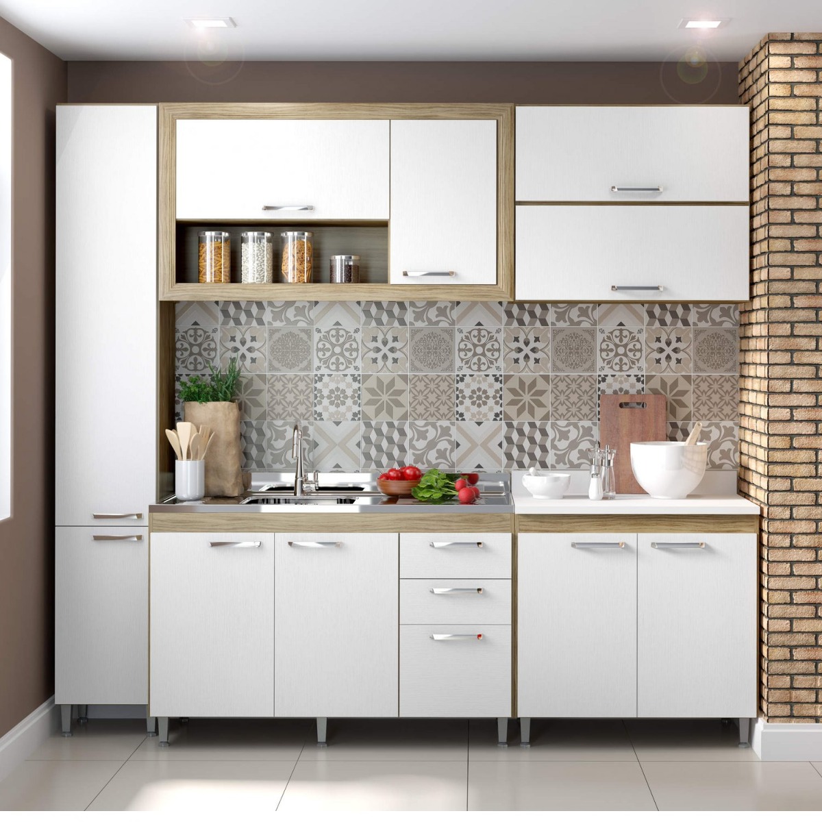 Cozinha Completa Com Balc O Sem Tampo 6 Pe As 10 Di R 1 499 90 Em Cozinha Completa Com Balc O Sem Tampo 6 Pe As 10 Di R 1 499 90 Em