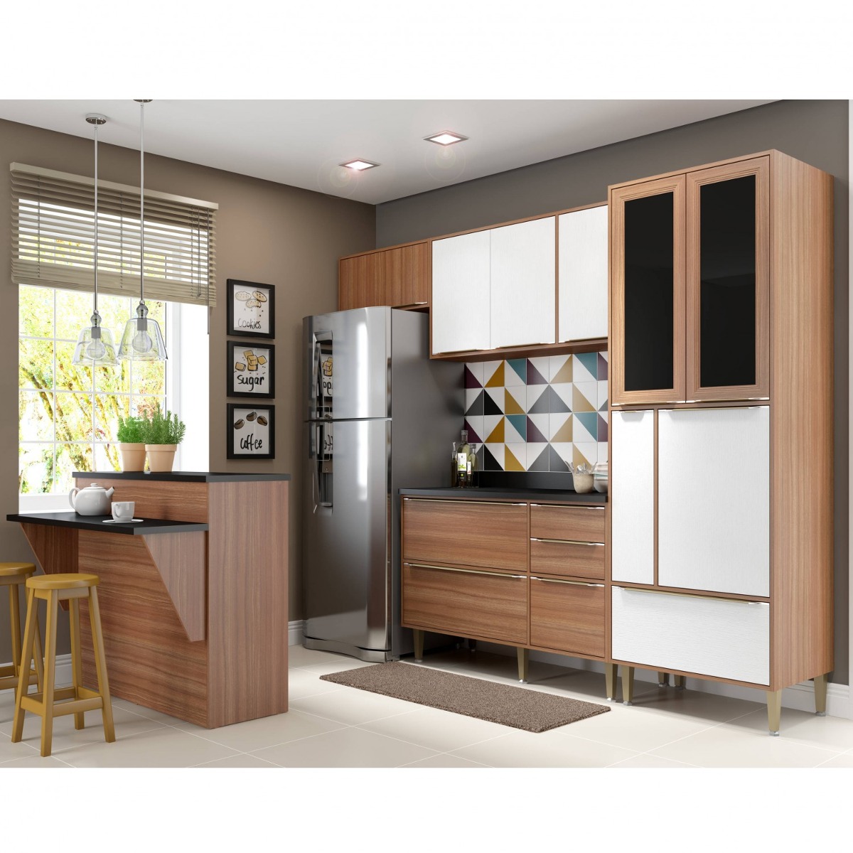 Cozinha Completa Com Bancada E Balc O Com Tampo 6 Bi R 2 099 90 Cozinha Completa Com Bancada E Balc O Com Tampo 6 Bi R 2 099 90