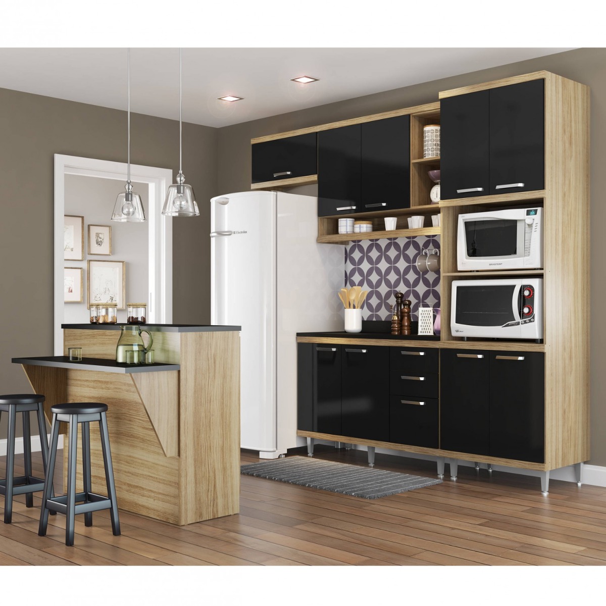 Cozinha Completa Com Bancada E Balc O Com Tampo 6 Dg R 2 099 90 Cozinha Completa Com Bancada E Balc O Com Tampo 6 Dg R 2 099 90