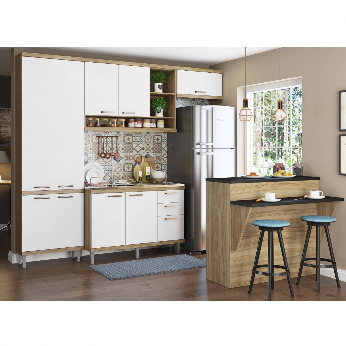 Cozinha Completa Com Bancada E Balc O Sem Tampo 5 Ed R 1 849 90 Cozinha Completa Com Bancada E Balc O Sem Tampo 5 Ed R 1 849 90