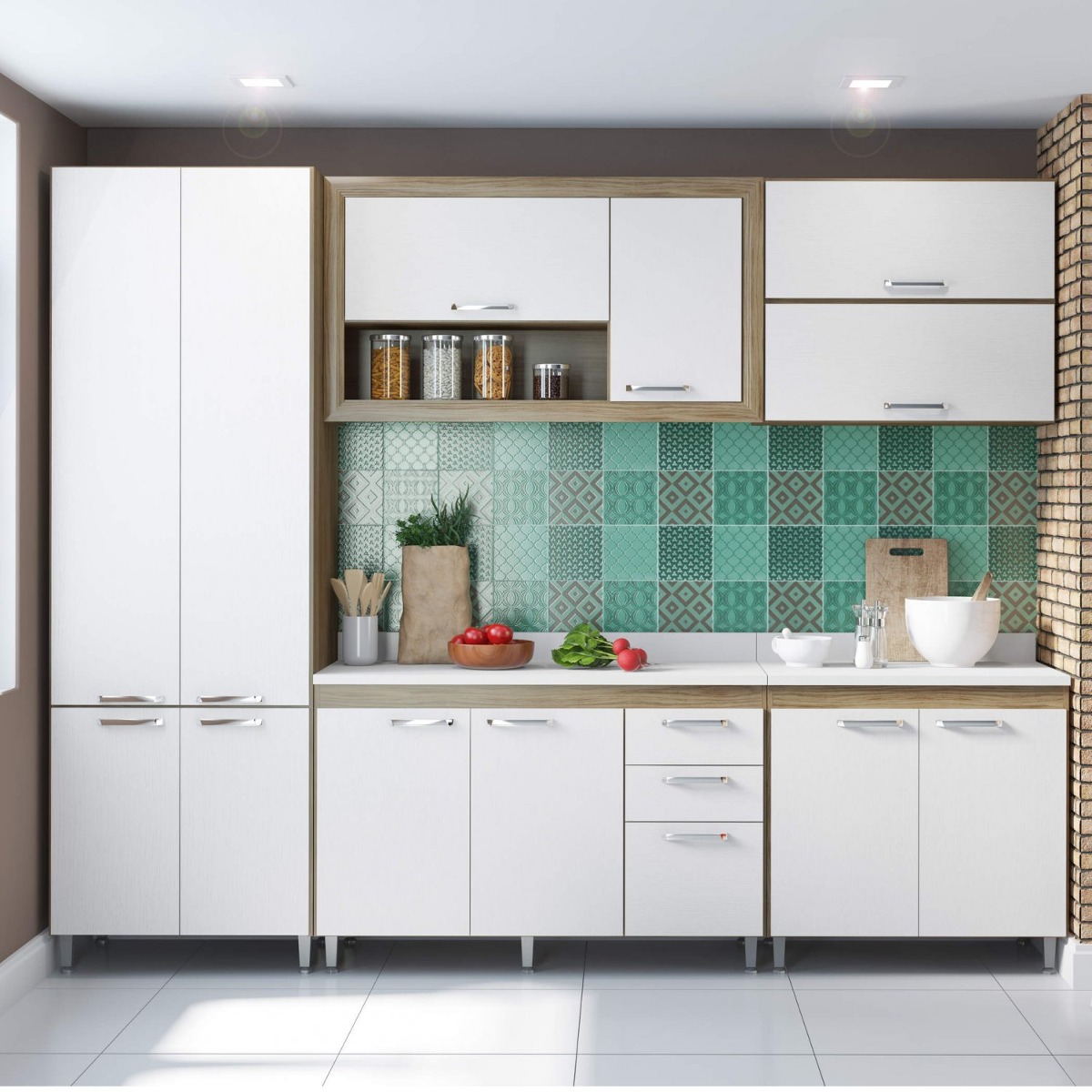 Cozinha Completa Com Tampo 12 Portas 7 Pe As Toscana Hjwt R 1 689 Cozinha Completa Com Tampo 12 Portas 7 Pe As Toscana Hjwt R 1 689