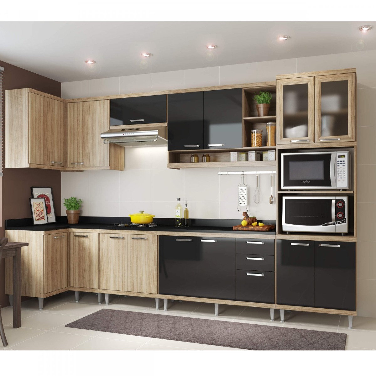 Cozinha Completa Com Tampo 15 Portas 8 Pe As Sic Lia Ba R 2 599 Cozinha Completa Com Tampo 15 Portas 8 Pe As Sic Lia Ba R 2 599