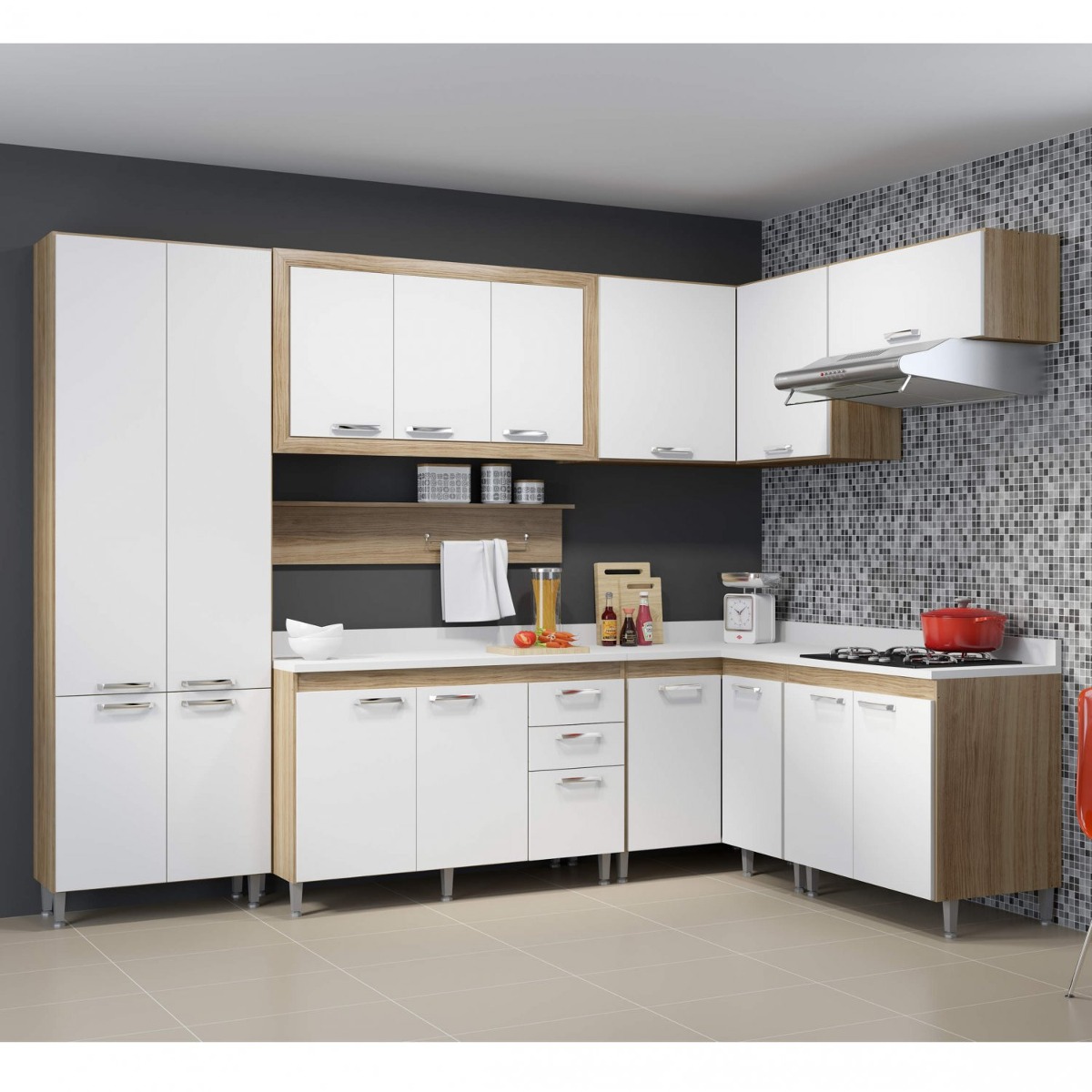Cozinha Completa Com Tampo 16 Portas 9 Pe As Toscana He R 2 299 Cozinha Completa Com Tampo 16 Portas 9 Pe As Toscana He R 2 299