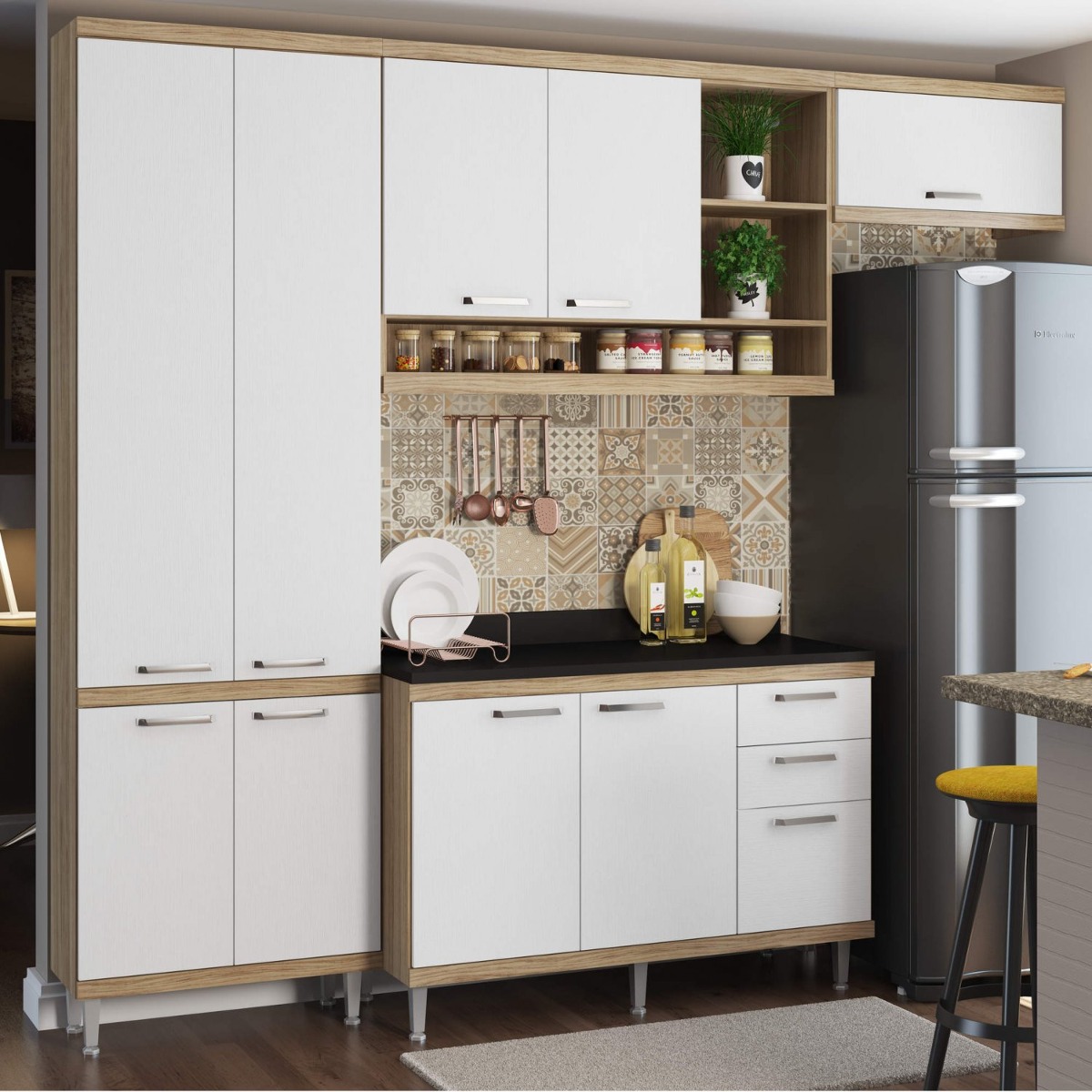 Cozinha Completa Com Tampo 9 Portas 5 Pe As Sic Lia Bh R 1 499 90 Cozinha Completa Com Tampo 9 Portas 5 Pe As Sic Lia Bh R 1 499 90